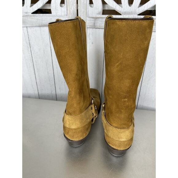 Vintage Wrangler Women’s Western Harness Moto Boots USA Made Size 8 Engineer - Picture 4 of 8